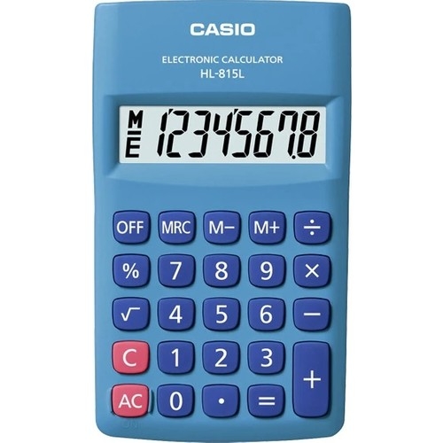 Casio%20Hl-815l-bu%208%20Hane%20Mavi%20Cep%20Tipi%20Hesap%20Makinesi