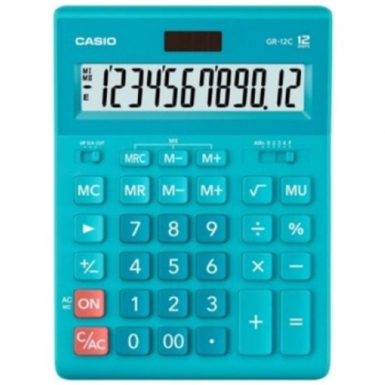 Casio GR-12C-LB 12 Hane Masa Üstü Hesap Makinesi