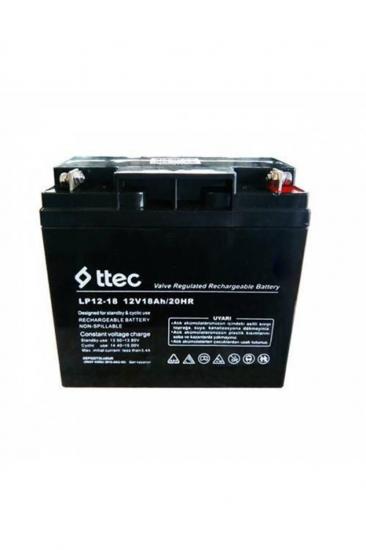 Ttec Base 12v Volt 18ah Amper Bakımsız Kuru Akü