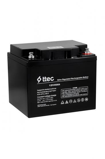 Ttec BKA-1240 12V 40Ah Bakımsız Kuru Akü