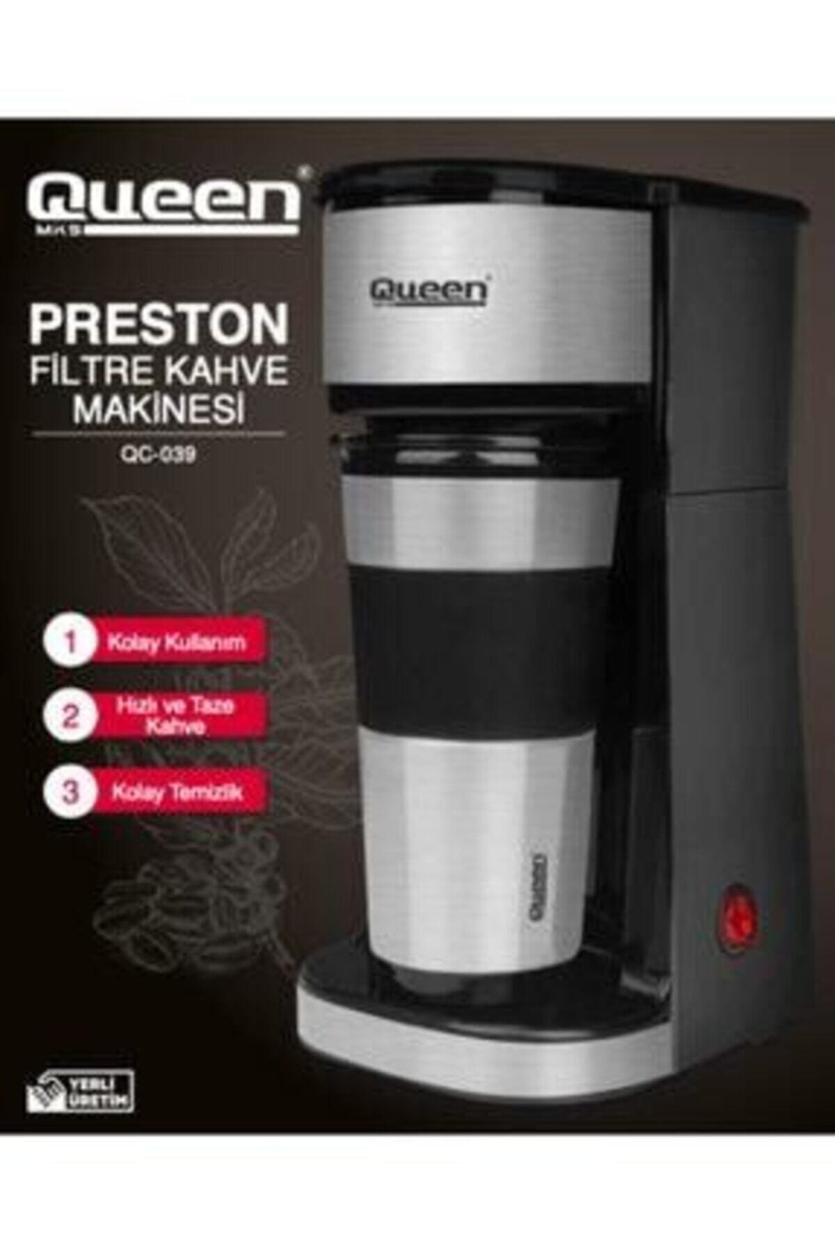 Gümüş%20Preston%20Kahve%20Makinesi%20Termos%20Bardaklı%20Qc%20039sl%20(QC-039SI)